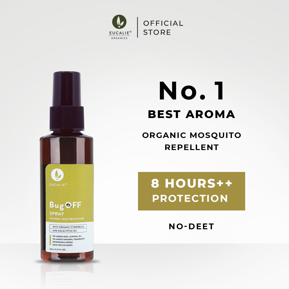 Eucalie Bug Off - Organic Mosquito Repellent Spray